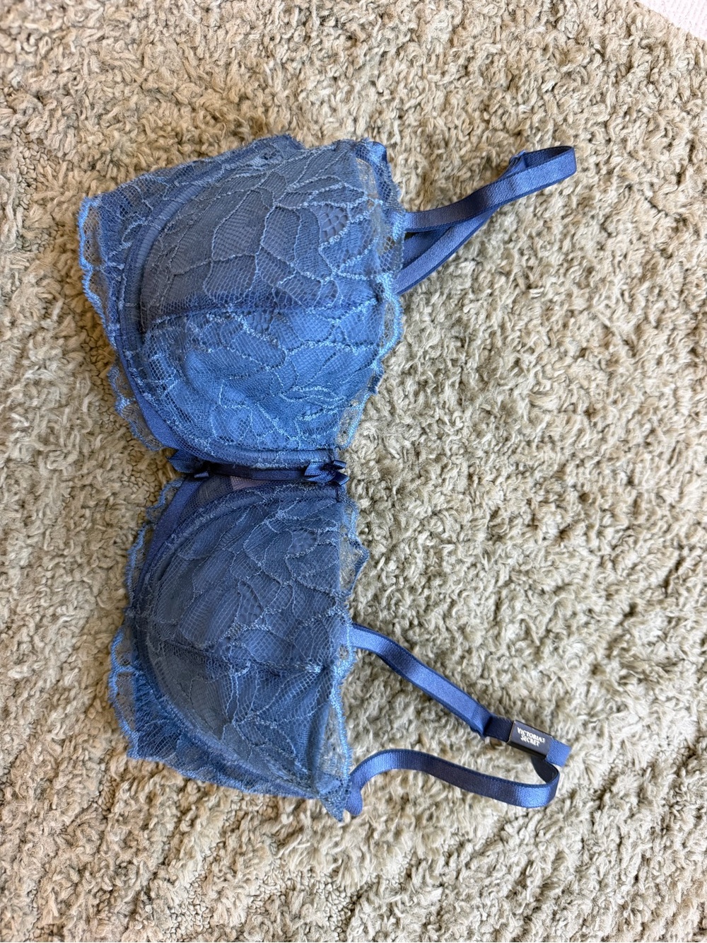 Victoria's Secret Blue Lace Push-Up Bra